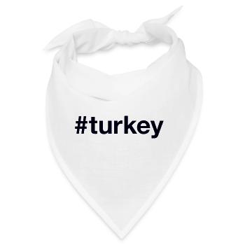 Türkei Turkey Hashtag - Bandana - Weiß - Vorne