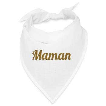 Maman d'Amour - Muttertag - Bandana - Weiß - Vorne