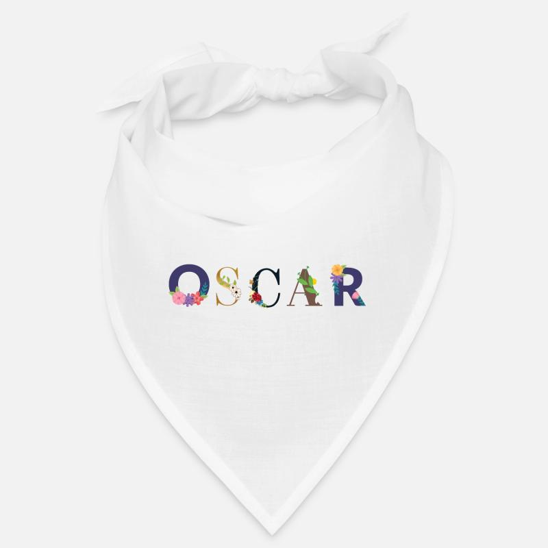 Le nom d’OSCAR décoré de fleurs Bandana