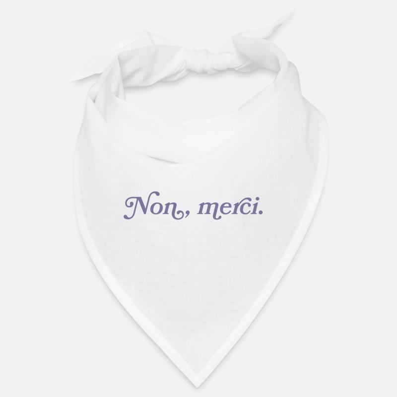 Non, merci – Minimalisme français Bandana
