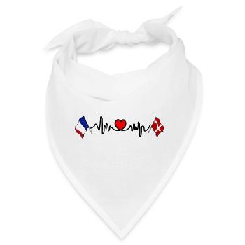 Savoyen & Frankreich – Auf einen Blick - Bandana - Weiß - Vorne