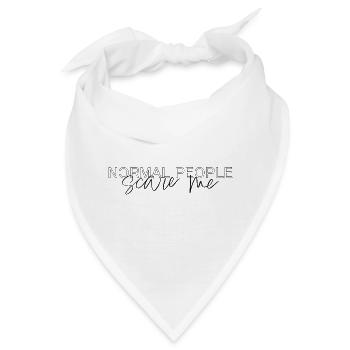 Normal People Scare Me Minimal Statement - Bandana - Weiß - Vorne
