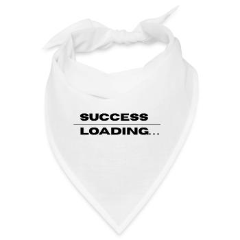 Success Loading – Motivational Quote Design - Bandana - Weiß - Vorne