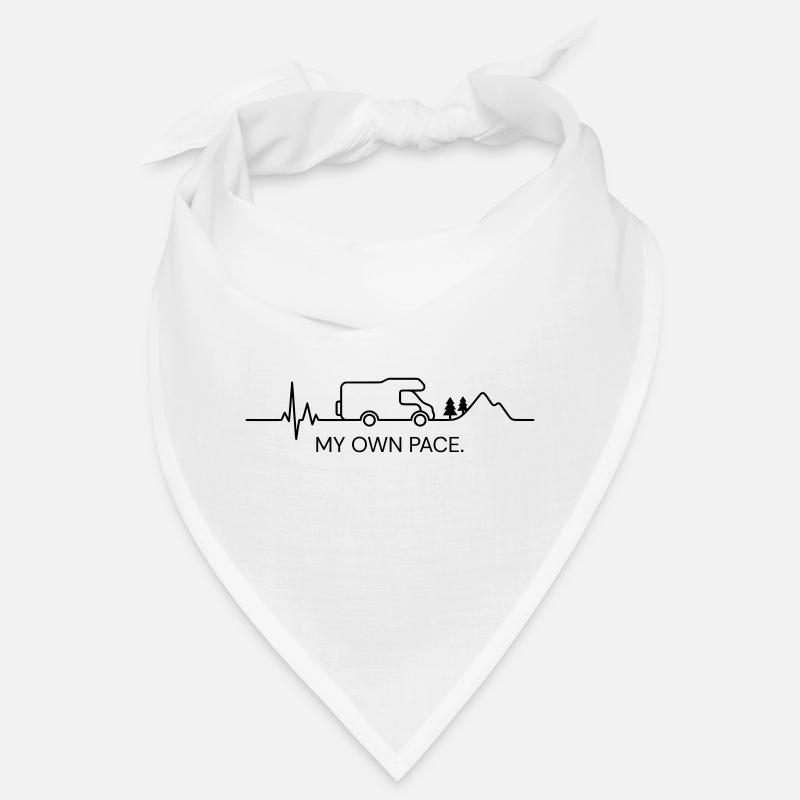 MY OWN PACE.  (ECG - color customizable) Bandana