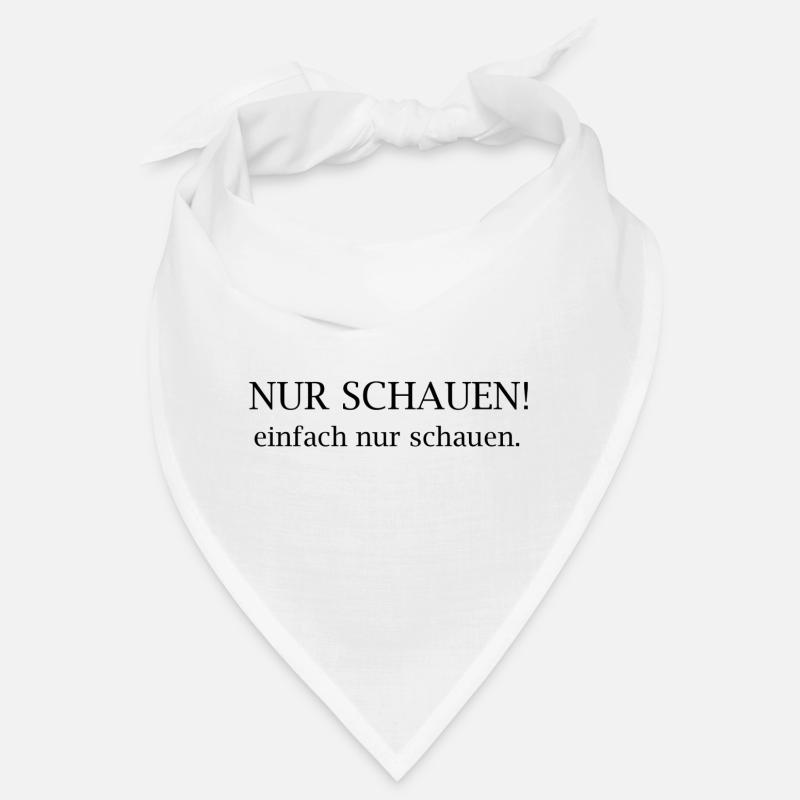 Nur Schauen! Typografie-Statement Bandana