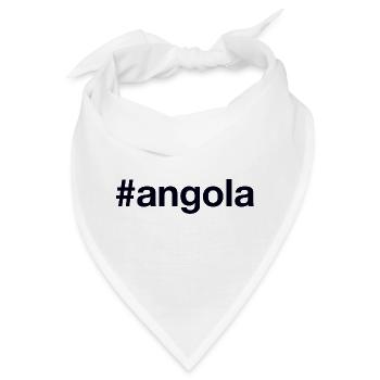 Angola Hashtag - Bandana - Weiß - Vorne