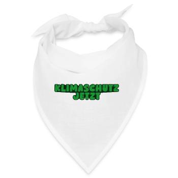 Klimaschutz jetzt - Bandana - Weiß - Vorne