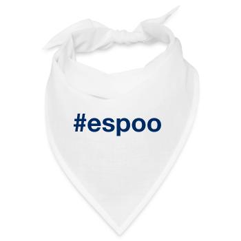 Espoo Suomi Finland Hashtag - Bandana - Weiß - Vorne