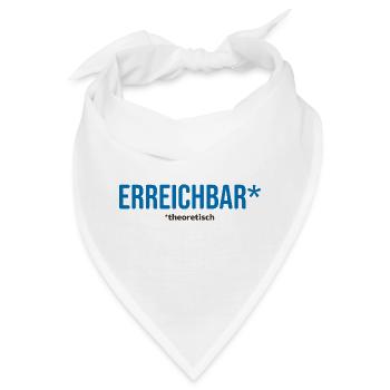 ENTSPANNT* – mit Vorbehalt - Bandana - Weiß - Vorne