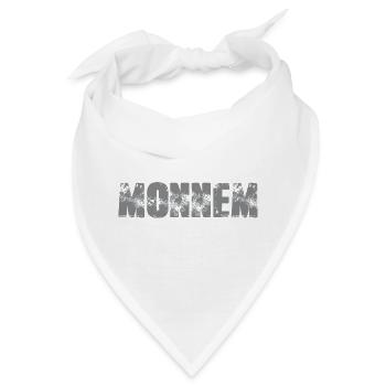 Monnem Distressed Logo Muster - Bandana - Weiß - Vorne