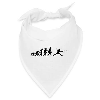 Fechten Evolution für Fechter Fechtsport - Bandana - Weiß - Vorne