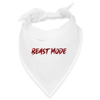 Beast Mode! - Bandana - Weiß - Vorne