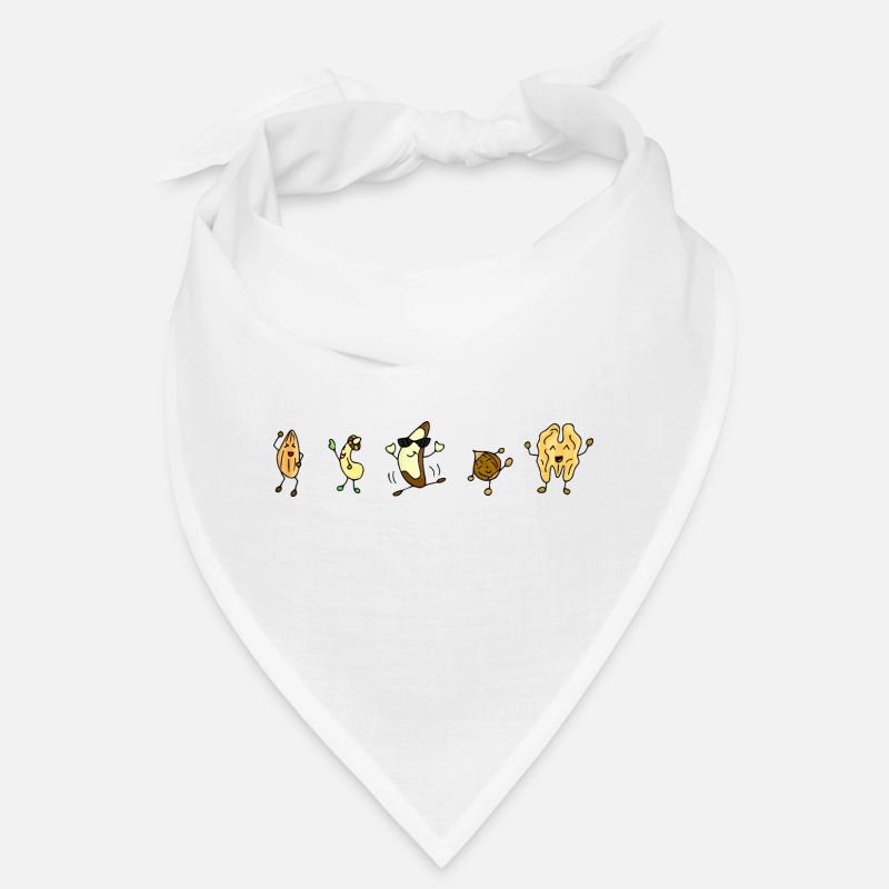 Noix de noix Veggie Vegan Manger drôle message Bandana