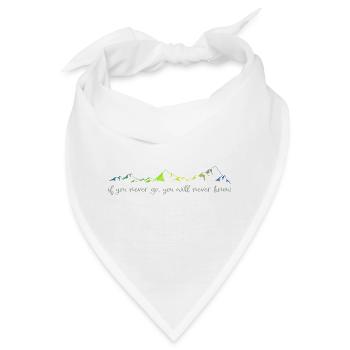 never go, never know - Bandana - Weiß - Vorne
