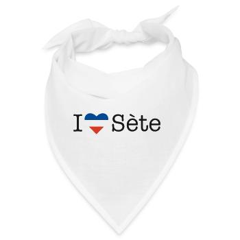I love Sète - Bandana - Weiß - Vorne