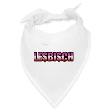 Lesbisch - Bandana - Weiß - Vorne