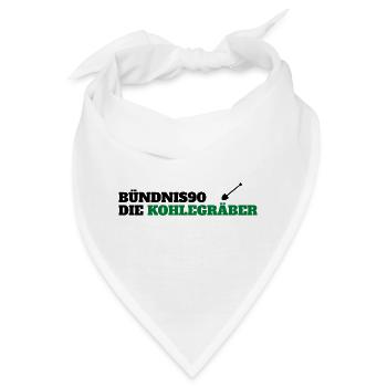 Witze Grüne Die Grünen Habeck Baerbock Kohle Atom - Bandana - Weiß - Vorne