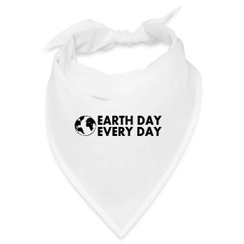 Earth day every day - Bandana - Weiß - Vorne