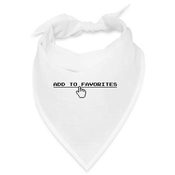 Zu Favoriten hinzufügen (US) - Bandana - Weiß - Vorne