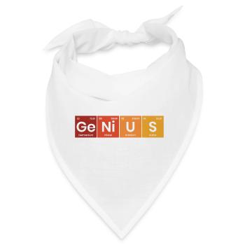 Periodensystem Genius - Bandana - Weiß - Vorne