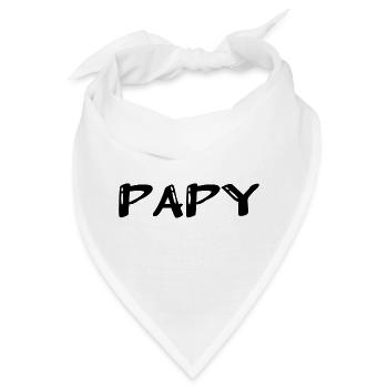 OPA. VATERTAG. ALLES GUTE ZUM GEBURTSTAG OPA. ICH LIEBE DICH. - Bandana - Weiß - Vorne