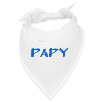 OPA. VATERTAG. ALLES GUTE ZUM GEBURTSTAG OPA. ICH LIEBE DICH. - Bandana - Weiß - Vorne