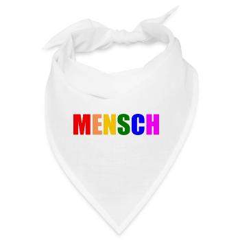 Mensch - Bandana - Weiß - Vorne