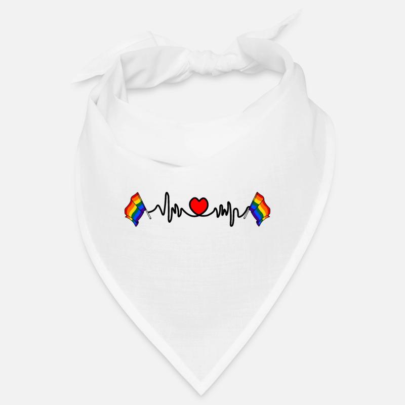 Herzfrequenz-Cardio für den Regenbogen Bandana