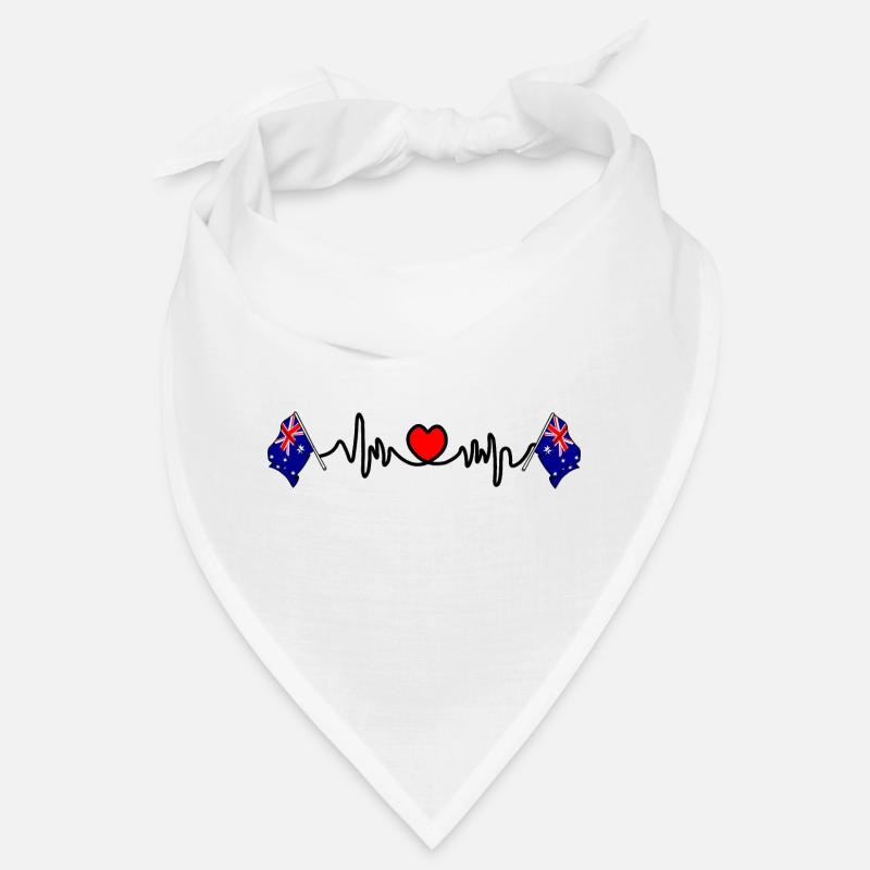 Herzfrequenz-Cardio-Flagge Australien Bandana