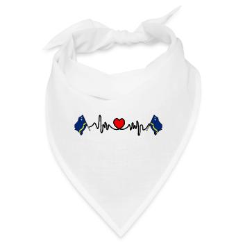 Herzfrequenz-Cardio für Curacao - Bandana - Weiß - Vorne