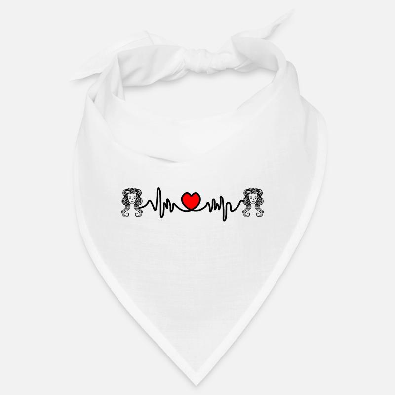 Fréquence cardiaque cardio Vierge Vierge Bandana