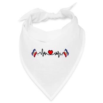 Herzfrequenz-Cardio für Schleswig Holstein - Bandana - Weiß - Vorne