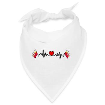 Herzfrequenz-Cardio für Little Poland - Bandana - Weiß - Vorne