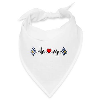 Herzfrequenz-Cardio für die Provinz Zeeland - Bandana - Weiß - Vorne