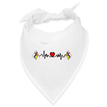 Herzfrequenz-Cardio für die Provinz Limburg - Bandana - Weiß - Vorne