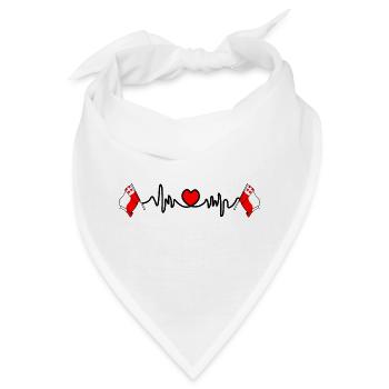 Herzfrequenz-Cardio für die Provinz Utrecht - Bandana - Weiß - Vorne