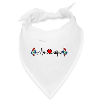 Herzfrequenz-Cardio für die Provinz Groningen - Bandana - Weiß - Vorne
