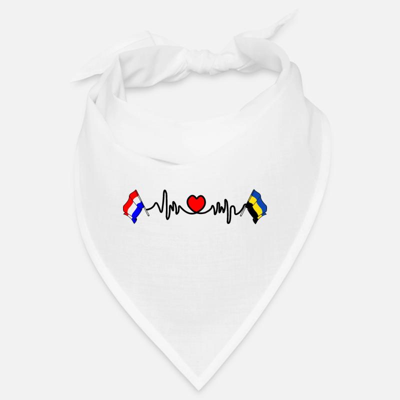 Cardio coeur Drapeau Pays-Bas, drapeau Gueldre Bandana