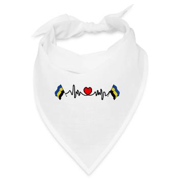 Herzfrequenz-Cardio für die Provinz Gelderland - Bandana - Weiß - Vorne
