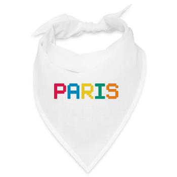 PARIS Pixel - Bandana - Weiß - Vorne