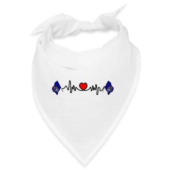 Herzfrequenz-Cardio für Michigan - Bandana - Weiß - Vorne