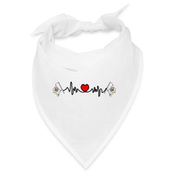 Herzfrequenz-Cardio für Illinois - Bandana - Weiß - Vorne
