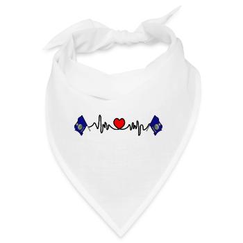 Herzfrequenz-Cardio für Kansas - Bandana - Weiß - Vorne