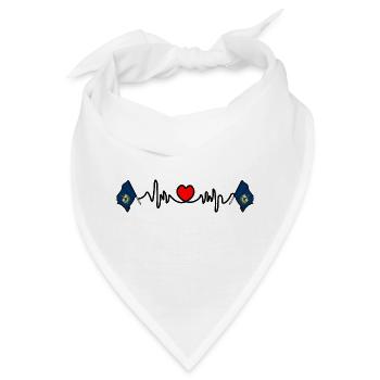 Herzfrequenz-Cardio für Vermont - Bandana - Weiß - Vorne