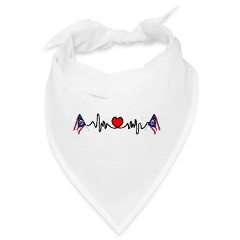 Herzfrequenz-Cardio für Ohio - Bandana - Weiß - Vorne