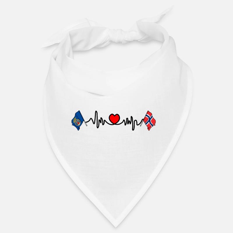 Cardio cardio d’Oslo avec drapeau de la Norvège Bandana