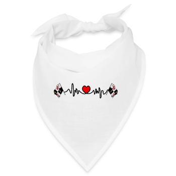 Gävleborg, Schweden – Liebe zur Region - Bandana - Weiß - Vorne