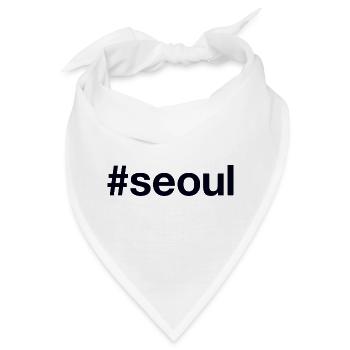 SEOUL Hashtag - Bandana - Weiß - Vorne
