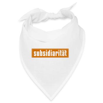 Abstrakte Farbexplosion auf Leinwand - Bandana - Weiß - Vorne
