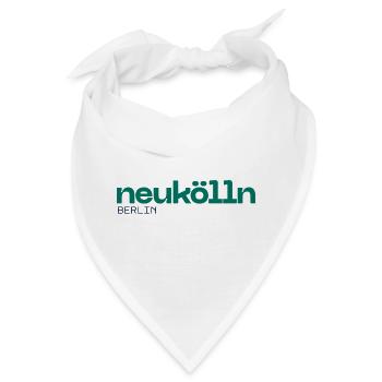 Berlin Neukölln - Schönes, schlichtes Design - Bandana - Weiß - Vorne